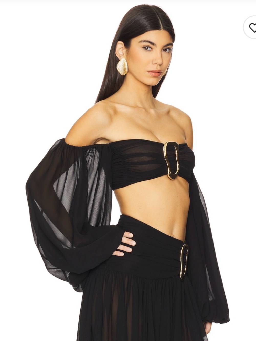 NWT MICHAEL COSTELLO | × REVOLVE Blair Crop Top in burnt orange - Picture 2 of 4